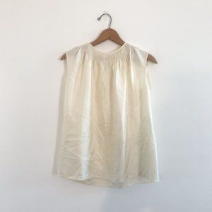 Vintage Barneys New York 100% Silk Cap Sleeve Top
